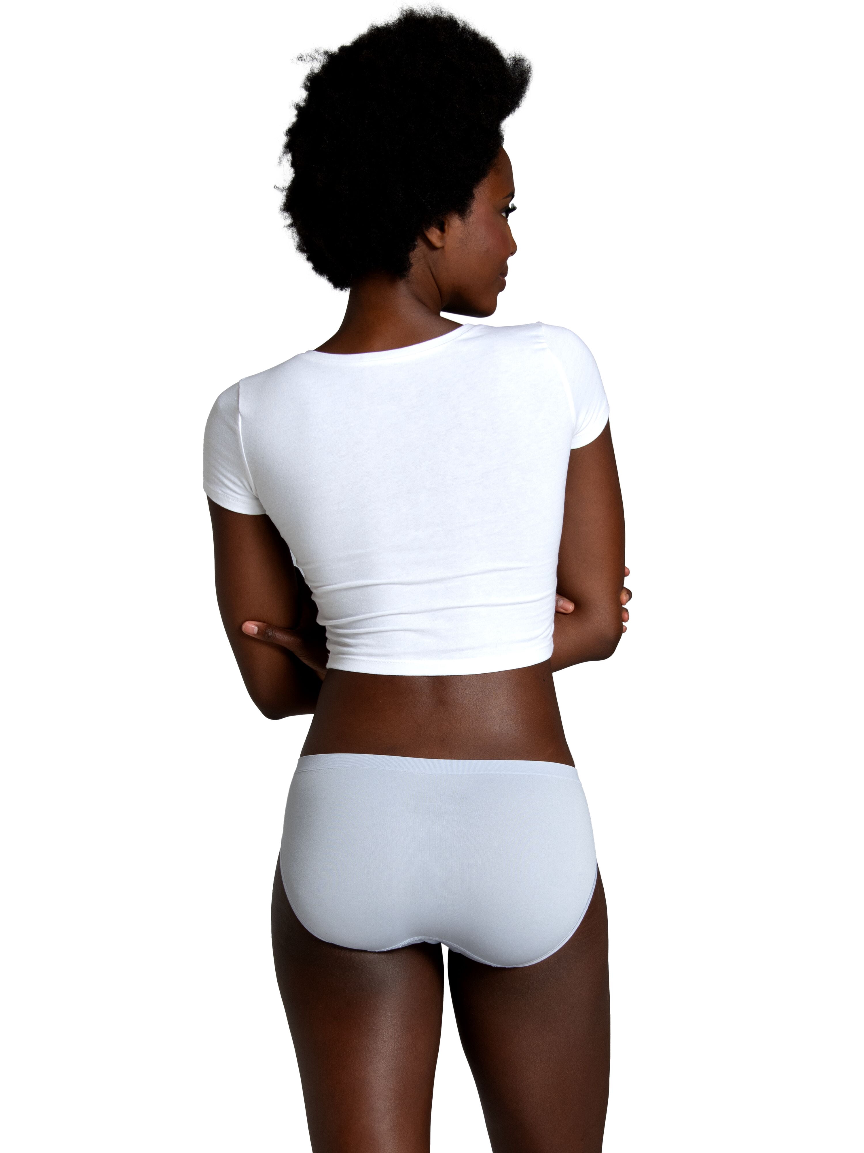 Fruit of the Loom Women's Seamless Underwear, No Show Panties, Multiple Styles, 4‑Way Stretch, 6-Pack, Sizes S-3XL