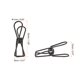 thumbnail image 2 of Uxcell Clips de alambre de metal pequeños de 1", abrazaderas multiusos para bolsas, negras, 45 unidades, 2 of 5