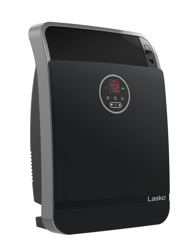 Lasko 1500W Electric Digital Whole Room Ceramic Console Space Heater with Remote Control, CC18306, Black