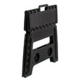 Mainstays One Step Folding Step Stool, Black Plastic