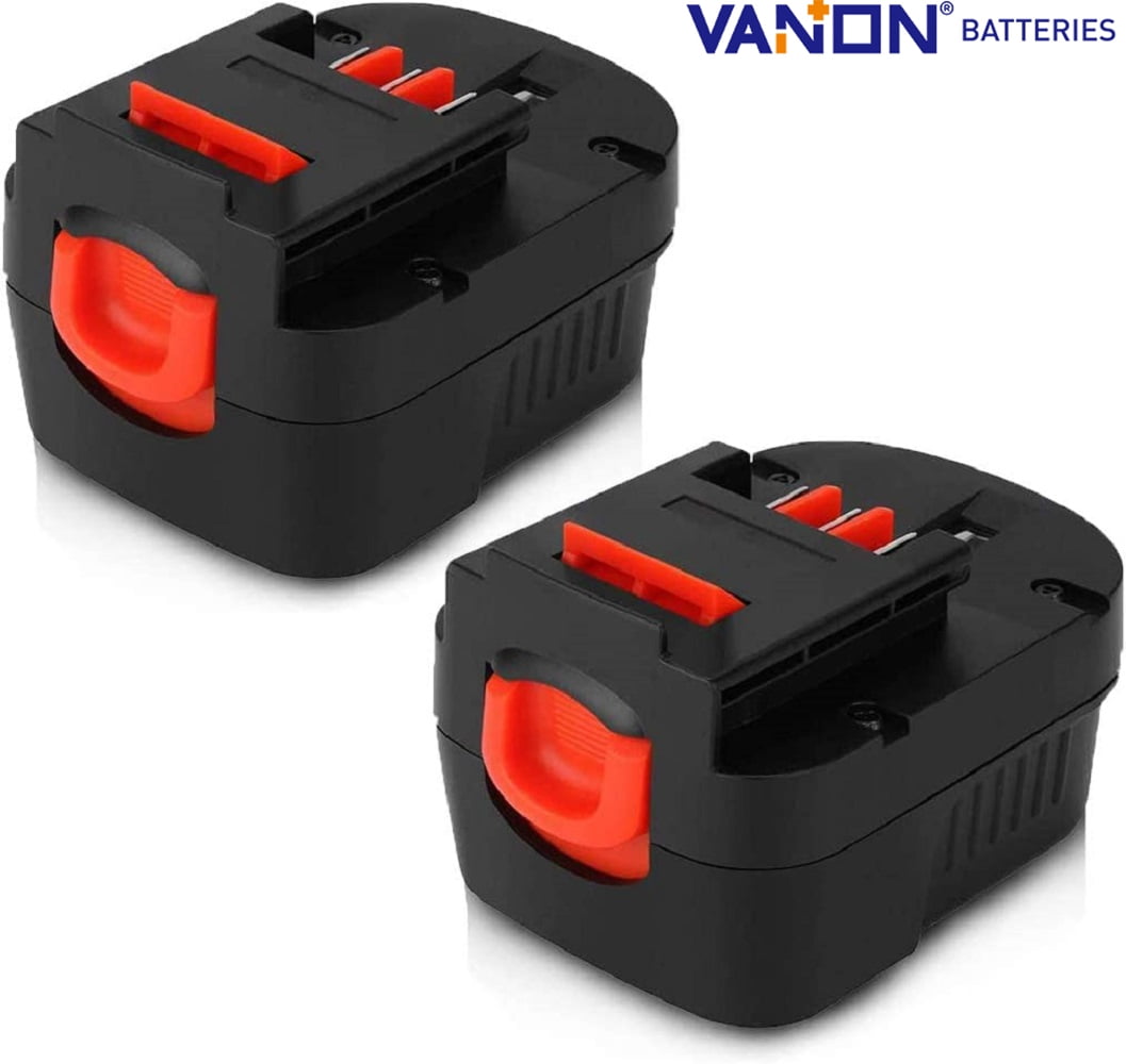 2-Pack - Replacement for Black & Decker NST2118 Battery Compatible with  Black & Decker 18V HPB18 Power Tool Battery (1500mAh NICD)