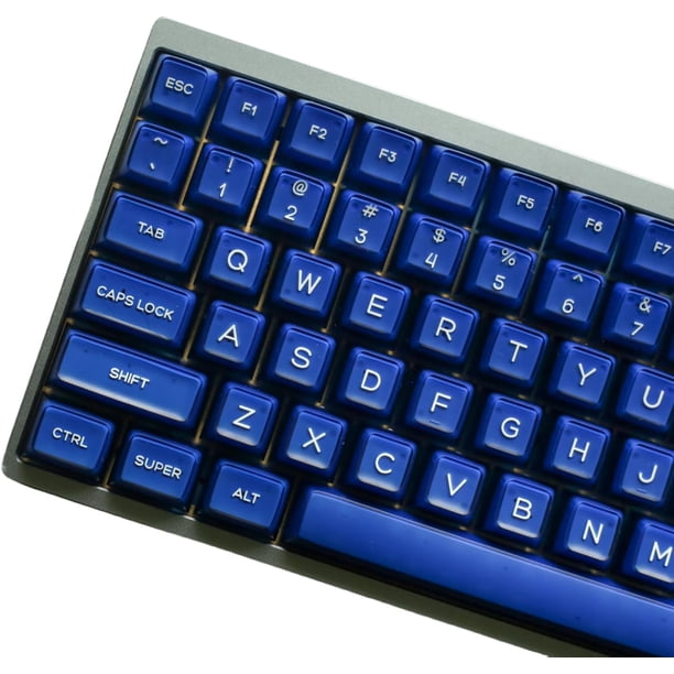 SHIQI-Keycap Set- Klein Blue Jade 142 Keys RSA Profile Shine Through ...