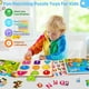 thumbnail image 2 of Rompecabezas de clavijas de madera para niños pequeños de 2, 3 y 4 años, paquete de 4 juguetes Montessori, rompecabezas de aprendizaje preescolar para niños pequeños de 1 a 3 años con formas de animal, 2 of 5