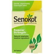 Senokot Regular Strength Senna Laxative Tablets, 20 Ct