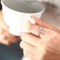 thumbnail image 2 of Shiyou-Baguette Réglable en Acier Inoxydable 18k Plaqué Or Rose Feuilles Laurier, 2 of 4