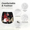 thumbnail image 4 of Balery Love Gnomes Pantalones cortos deportivos para mujer con forro y dos bolsillos, elásticos, para entrenamiento, gimnasio, yoga-X-Large, 4 of 7