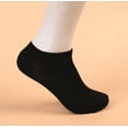 thumbnail image 1 of Calcetines de corte bajo para hombre y mujer, de algodón, informales, antideslizantes, reforzados, paquete de 10, 1 of 3
