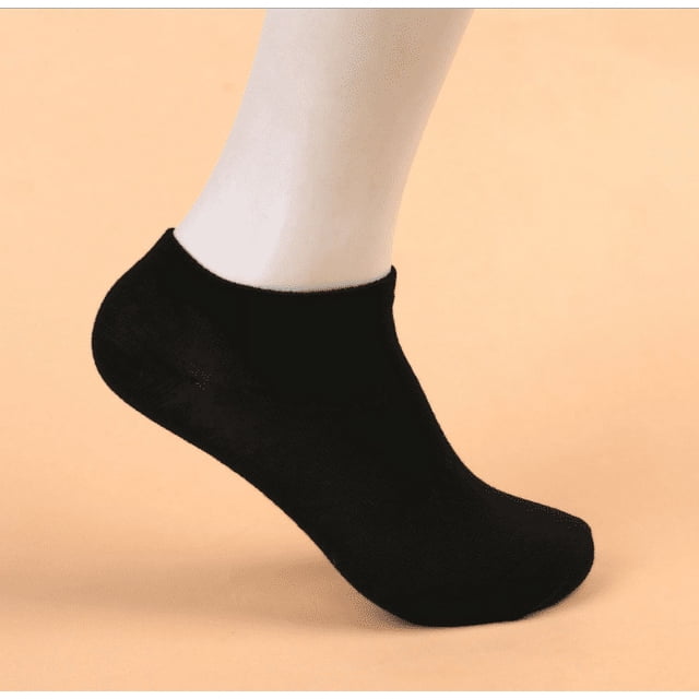 Calcetines de corte bajo para hombre y mujer, de algodón, informales, antideslizantes, reforzados, paquete de 10