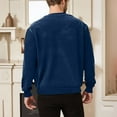 thumbnail image 4 of Gytharion Men's Winter Sweatshirts Soft Comfy Long Sleeve Fleece Warm Sweatshirt Fall Solid Casual Crew Neck Pullover Top with Pocket, 4 of 8