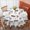Cow And Heart, variant on Cow and Heart White Pattern Round Tablecloth 70"x70", Wrinkle Resistant Wipeable Table Cover for Kitchen Dining Room Picnic Patio and Party