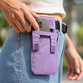 thumbnail image 4 of Waistband Mini Wallet, Waterproof Portable,Hidden Travel Belt Pouch,Undercover Security Waist Wallet for Men and Women for Passport Cash Bank Card Storage for Outdoor Travel-Purple, 4 of 5