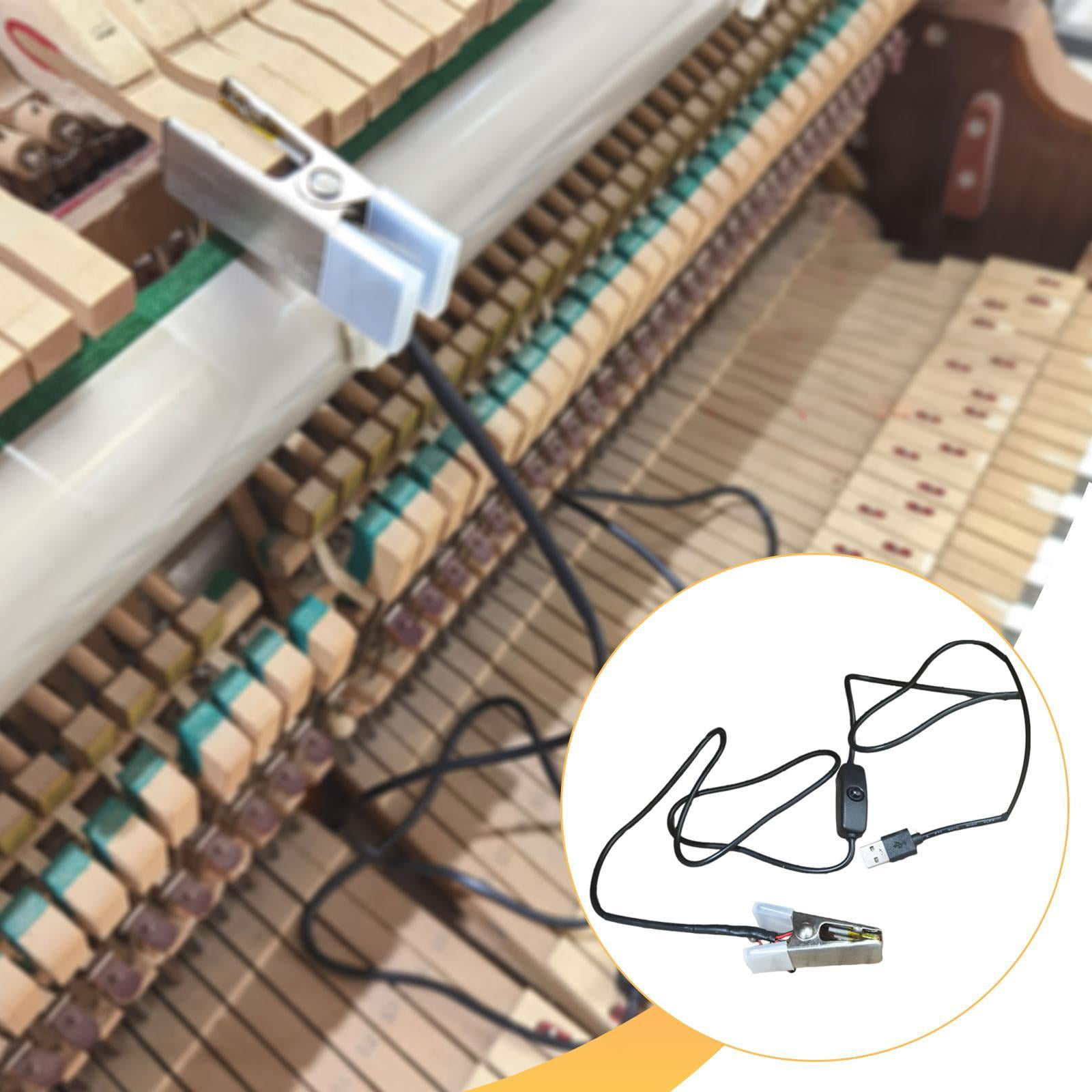 Piano Tuning Repair Tool Heating Clamp USB Powered Accurate Stainless Steel Fast Performance for Piano Technicians