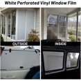 thumbnail image 2 of Rollo de vinilo perforado para ventana, de 4 pies x 11.8 pulgadas, de una sola dirección, lámina adhesiva de liberación de aire, calcomanía de privacidad para ventana, color blanco, 2 of 4
