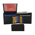 thumbnail image 2 of Genuine Leather Bifold Credit Card ID Mens Wallet 1613, 2 of 37