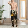 thumbnail image 2 of Pofeuu Duck Bones Print Men's Pajama Pants, Soft Lounge Pajama Pants with big pockets for Men Plaid Pj Bottoms-Large, 2 of 6