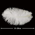 thumbnail image 3 of Ksopiavobs 100 Pieces Decoration Ostrich Feathers 6-8 Inch (15-20 cm) High Simulation Artificial Ostrich Feathers for Wedding Theme Party Cosplay Home or Handicraft House Decoration, White, 3 of 4