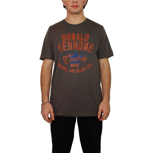 UFC - Camiseta gráfica para hombre Donald Cerrone Cowboy, gris, pequeña