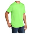 thumbnail image 4 of Mens Core Cotton Male T-Shirts Neon Green S, 4 of 5