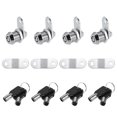thumbnail image 1 of Unique Bargains 4 Set Cam Lock RV Storage Locks Keyed Alike 5/8' Cylinder Fits on 3/8' Max Door Thickness with 8 Keys, 1 of 6