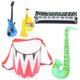 thumbnail image 5 of FELTECHELECTR 1 juego de 5 piezas de accesorios inflables de PVC para escenario infantil, guitarra, saxofón y fiesta (color aleatorio)., 5 of 7