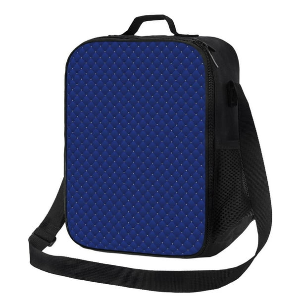 Disketp Navy Blue Bolsa Térmica Estampada para Almuerzo, Lonchera para Hombres y Mujeres Adultos