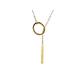 thumbnail image 4 of Collar Elegante  con Circulo y Barra en Acero Inoxidable y Oro Laminado Sporty Fast Collar Elegante  con Circulo y Barra en Acero Inoxidable y Oro Laminado, 4 of 6