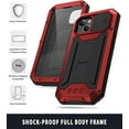 thumbnail image 4 of Case for iPhone 15 Plus,Military Grade 3 in 1 Metal Full-Body Rugged Stylish Kickstand Protective Case with Built-in Screen Protector Phone Case for iPhone 15 Plus,6.7 inch 2023 (Red), 4 of 18