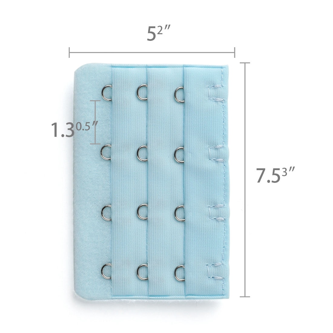 Unique Bargains Ladie's Bra Extender Strap Band Extension 3 Rows 4 Hooks