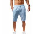 thumbnail image 1 of Short Pantalón De Algodón Y Lino Para Hombre, Playa, Yoga, 1 of 7