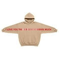 thumbnail image 6 of Shadoumai I Love You This Much Sweatshirt for Women Men Valentines Day Couple Shirts Oversized Long Sleeve Casual Pullover Tops, 6 of 6
