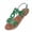 Green, variant on Sandals Women Gladiator Flat Sandals Open Toe Adjustable Ankle Strap Casual Summer Shoes