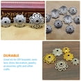 thumbnail image 3 of MasteelfCA 300Pcs Flower Bead Caps Alloy Ends Spacer Beads Jewelry DIY Craft Making, 3 of 8