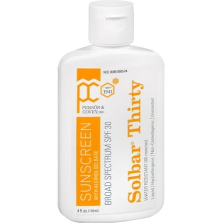 Liquid Sunscreen - Solbar PF Sunscreen Liquid SPF 30 4 oz
