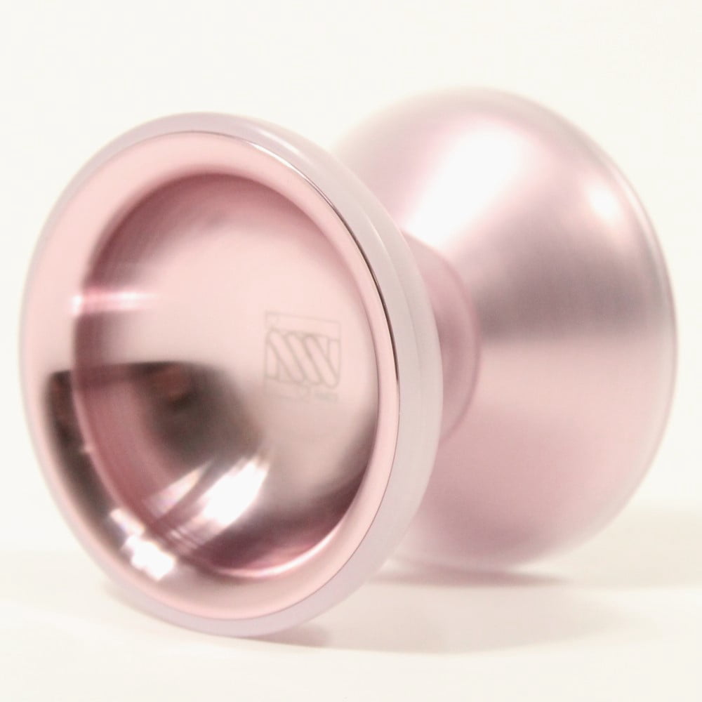 SENSE YOYO Anti-Mono 02 Yo-Yo - Aluminum with PC - Multi-Material YoYo (Light Pink PC + Glossy Light Pink (Valentine's Day Edition))