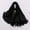 Black, variant on Clearance!Uooqdmx Hijab Scarf for Women, Chiffon Scarf, Head Coverings for Women, Solid Color Crinkled Hat with Muslim Ethnic Hijab, Muslim Head Scarf for Women, Gray A
