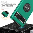 thumbnail image 6 of Case for Google Pixel 7A 2023, Light Shockproof Protective Cover with Built-in Rotating Holder Kickstand Car Magnetic Bracket Case Compatible for Google Pixel 7A 2023 (Green), 6 of 14