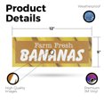thumbnail image 2 of Farm Fresh Bananas Vinyl Decal 12 Inch x 5 Inch Weatherproof Heavy-Duty Adhesive Backing | Freshly Harvested, Local Sales, Grocery Promotions | Made in USA, 2 of 6