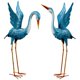 thumbnail image 1 of Arte de jardín de metal con forma de garza azul con forma de grulla de XONOR (juego de 2), 1 of 7
