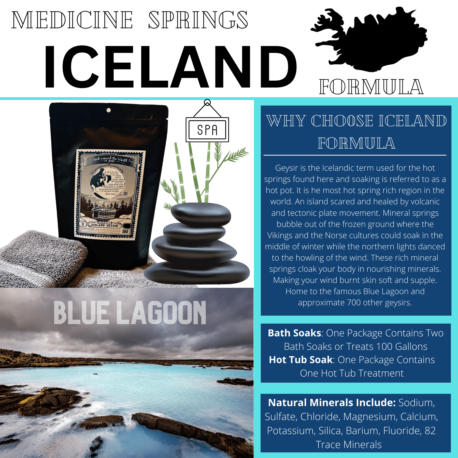 Medicine Springs Mineral Therapy ICELAND Formula (Hot Tub)