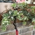thumbnail image 6 of [Fireplace Stocking and Garland Hanger] Each Mantle Holder Has Two Hooks for Purpose Hold Christmas Stocking and Garland Wrought Padded Contact Points (3PCS), 6 of 8