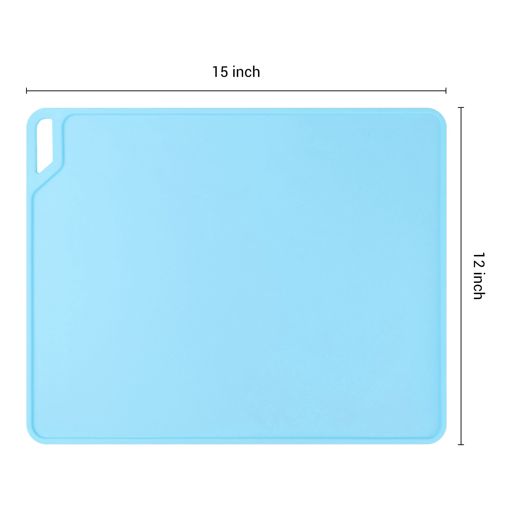 Unique Bargains Set of 6 Silicone Placemats for Kitchen Dining Table Decor Light Blue