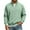Mint Green, variant on Men's Casual Loose Fit Sweatshirt with Raglan Stitching and Stand Collar Zipper, Relaxed Pullover for Everyday Wear and Outdoor Activities,Army Green,L