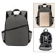 thumbnail image 5 of Mochila impermeable para cámara de viaje, portátil, con compartimento para DSLR, para exteriores, color gris, 5 of 9
