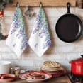 thumbnail image 6 of Wisteria Kitchen Towels Set of 2, Purple Flowers Leaves Butterflies Botanical Spring Absorbent Dish Towels for Kitchen, Microfiber Hand Towel, Quick Drying Tea Towel for Cleaning Dishcloths, 6 of 7