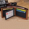 thumbnail image 3 of tredstone Gentlemen Fold Ultra-thin Frosted Short Wallet Purse Men Smooth Soft PU Leather Multifunctional Coin Card Holder, 3 of 7
