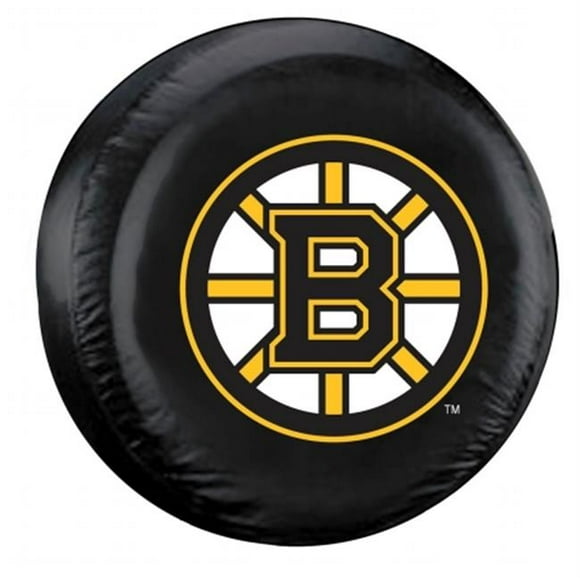 Boston Bruins Housse de Pneu Noire - Taille Standard