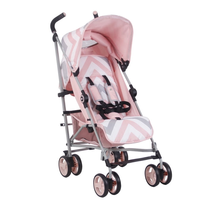 my babiie pink double stroller