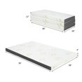thumbnail image 2 of Costway 4'' Twin Size Tri-Folding Memory Foam Mattress W/ Carry Bag, 2 of 10