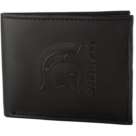 Men's Black Michigan State Spartans Hybrid Bi-Fold Wallet