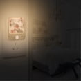 thumbnail image 2 of Yayeee 2-Pack Plug in LED Night Lights with Light Sensors Motion Detectors, Red Mountain Pattern, 2 of 7